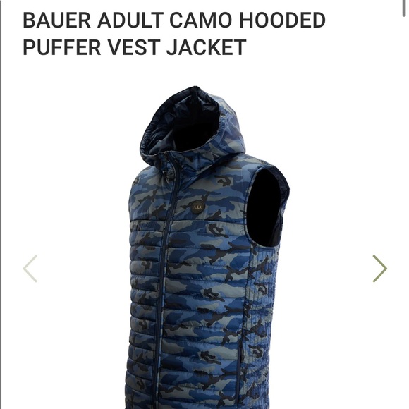 BAUER FIRST LINE COLLECTION HOODED PUFFER VEST - SIZE SMALL - Picture 3 of 6
